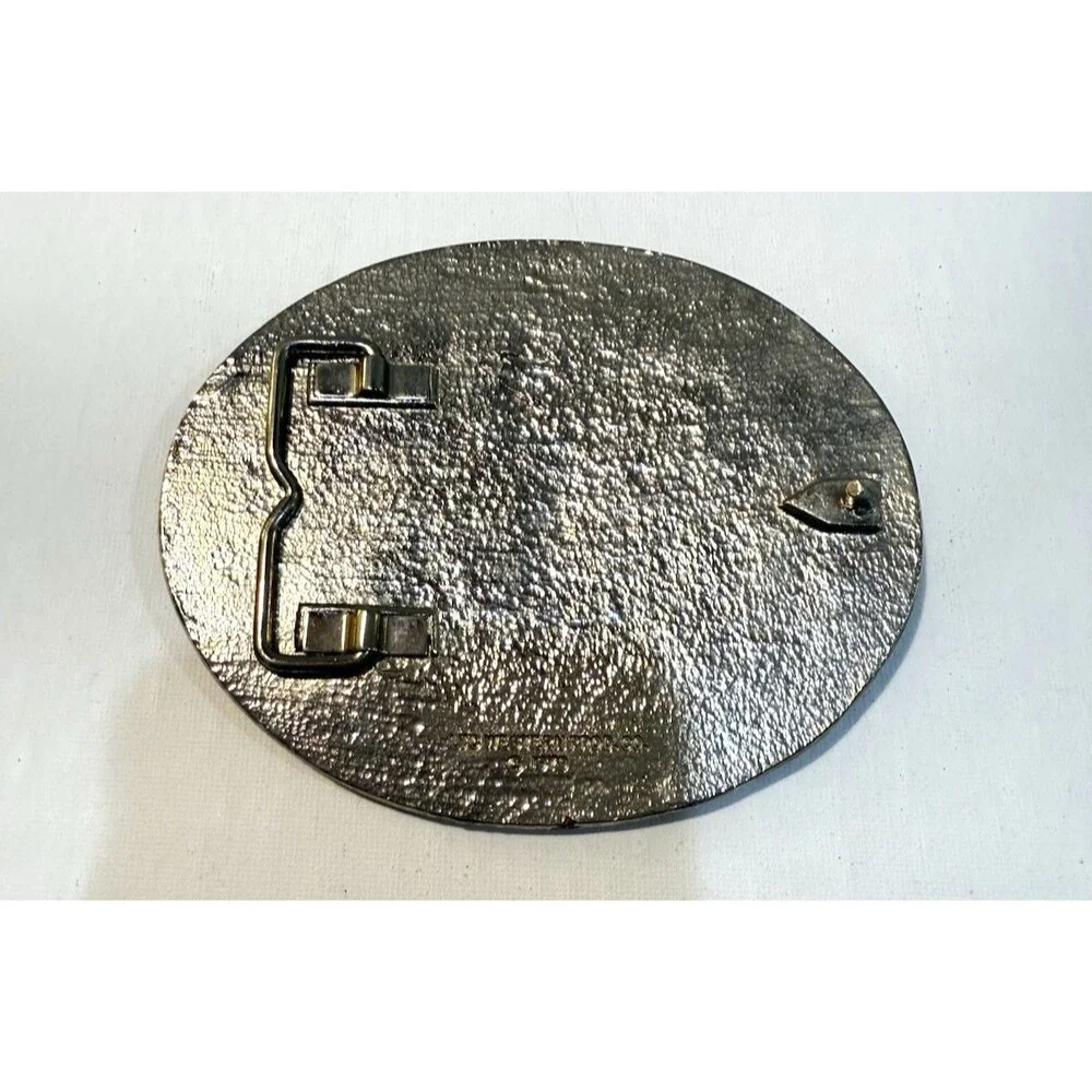 Vintage 1979 LTC Western Prod Co Belt Buckle Bronco Rodeo Horse Cowboy